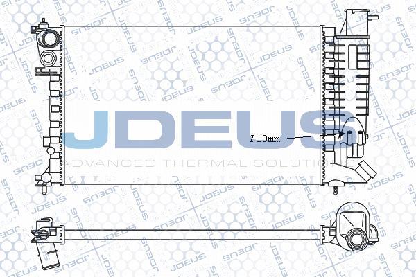 Jdeus M-021056A - Radiateur, refroidissement du moteur cwaw.fr