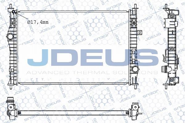 Jdeus M-0210610 - Radiateur, refroidissement du moteur cwaw.fr