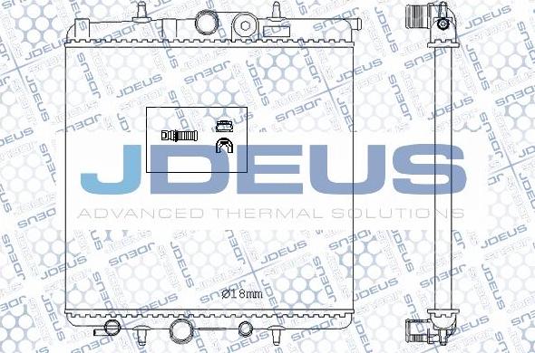 Jdeus M-0210620 - Radiateur, refroidissement du moteur cwaw.fr