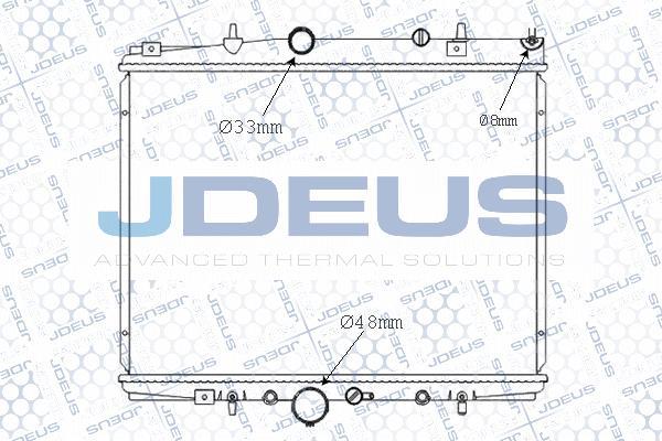 Jdeus M-0210030 - Radiateur, refroidissement du moteur cwaw.fr