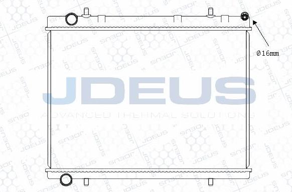 Jdeus M-0210390 - Radiateur, refroidissement du moteur cwaw.fr