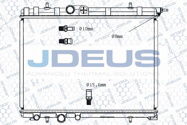 Jdeus M-0210360 - Radiateur, refroidissement du moteur cwaw.fr