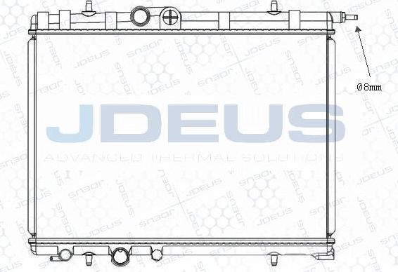 Jdeus M-0210310 - Radiateur, refroidissement du moteur cwaw.fr