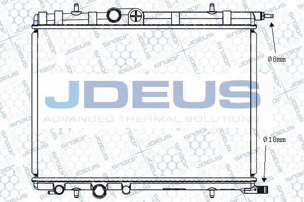 Jdeus M-0210331 - Radiateur, refroidissement du moteur cwaw.fr