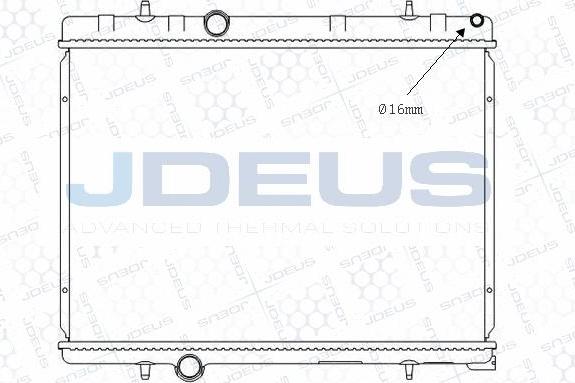 Jdeus M-0210370 - Radiateur, refroidissement du moteur cwaw.fr