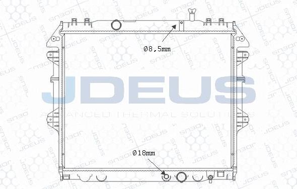 Jdeus M-0280690 - Radiateur, refroidissement du moteur cwaw.fr