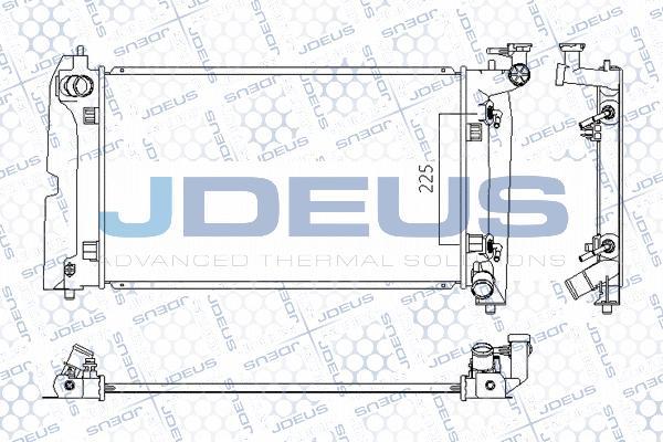 Jdeus M-0280100 - Radiateur, refroidissement du moteur cwaw.fr