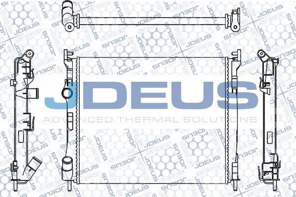 Jdeus M-023041A - Radiateur, refroidissement du moteur cwaw.fr