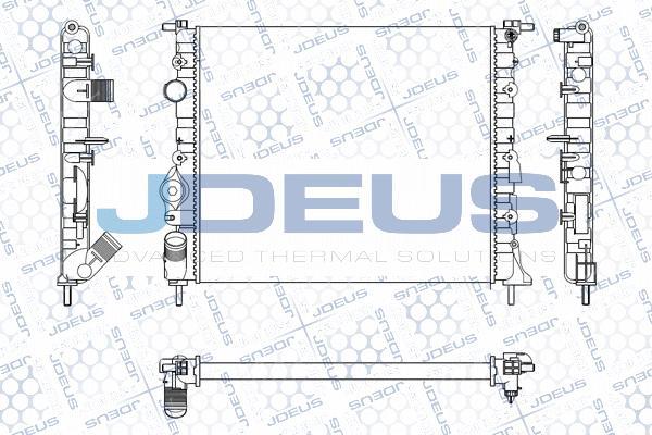 Jdeus M-0230550 - Radiateur, refroidissement du moteur cwaw.fr