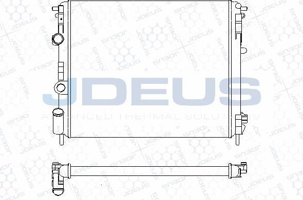 Jdeus M-0230650 - Radiateur, refroidissement du moteur cwaw.fr