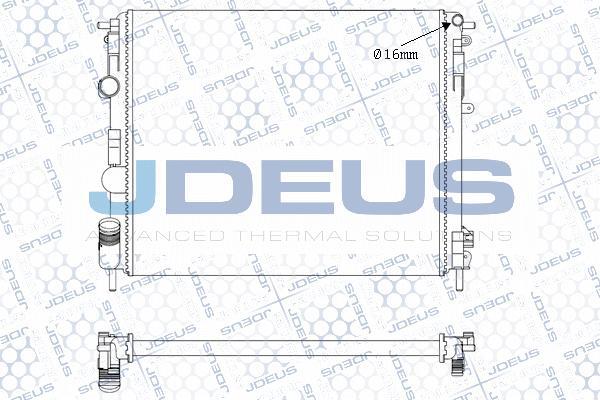 Jdeus M-0230660 - Radiateur, refroidissement du moteur cwaw.fr