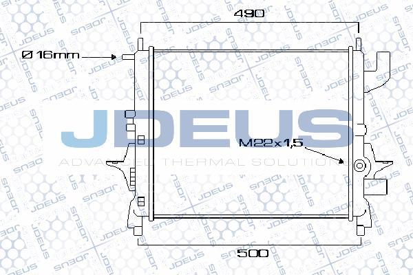 Jdeus M-023012A - Radiateur, refroidissement du moteur cwaw.fr