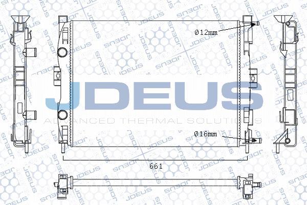 Jdeus M-0230700 - Radiateur, refroidissement du moteur cwaw.fr