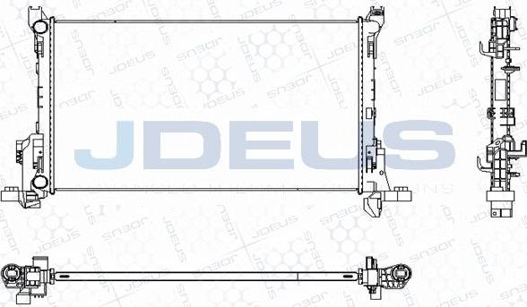 Jdeus M-0231140 - Radiateur, refroidissement du moteur cwaw.fr