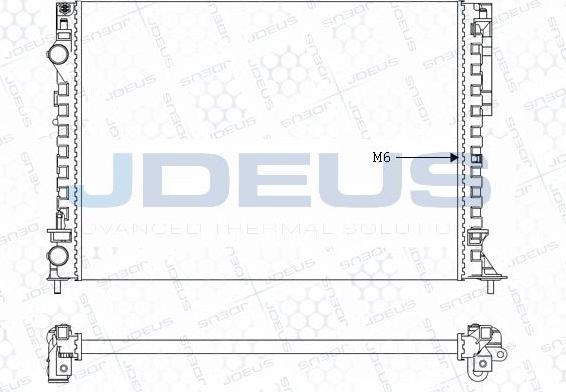 Jdeus M-023116A - Radiateur, refroidissement du moteur cwaw.fr