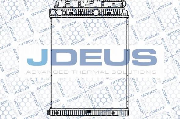 Jdeus M-117008A - Radiateur, refroidissement du moteur cwaw.fr