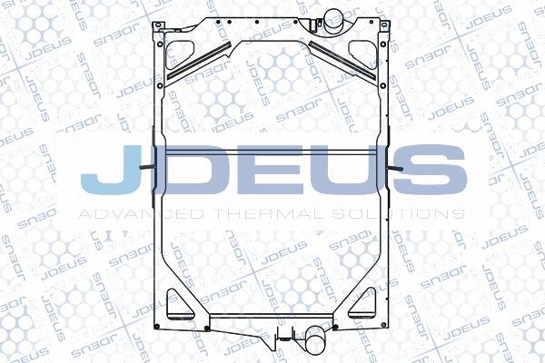 Jdeus M-131003A - Radiateur, refroidissement du moteur cwaw.fr