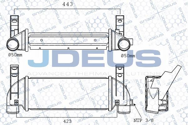 Jdeus M-812110A - Intercooler, échangeur cwaw.fr