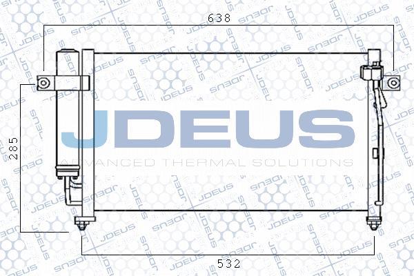 Jdeus M-7540150 - Condensateur, climatisation cwaw.fr