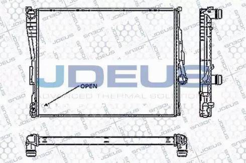 Jdeus RA0050560 - Radiateur, refroidissement du moteur cwaw.fr