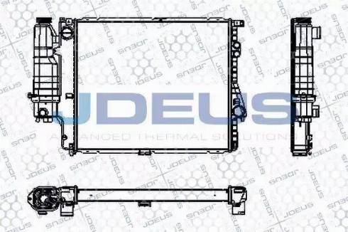 Jdeus RA0050580 - Radiateur, refroidissement du moteur cwaw.fr