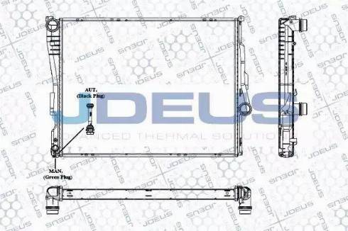 Jdeus RA0050760 - Radiateur, refroidissement du moteur cwaw.fr