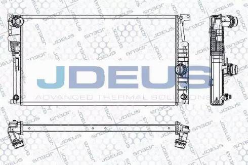 Jdeus RA0050780 - Radiateur, refroidissement du moteur cwaw.fr