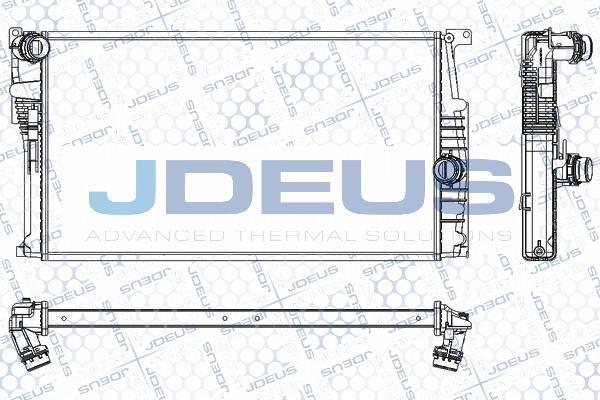 Jdeus RA0050770 - Radiateur, refroidissement du moteur cwaw.fr