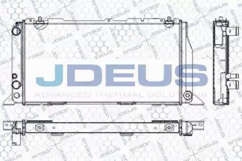 Jdeus RA0010090 - Radiateur, refroidissement du moteur cwaw.fr