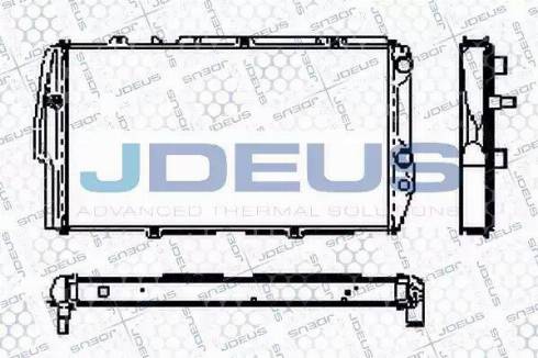 Jdeus RA0010110 - Radiateur, refroidissement du moteur cwaw.fr