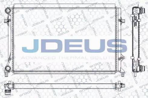 Jdeus RA0010311 - Radiateur, refroidissement du moteur cwaw.fr