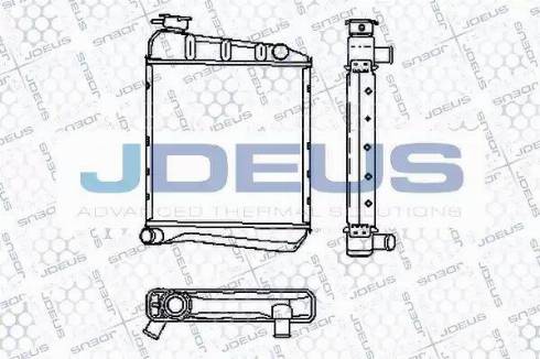 Jdeus RA0020001 - Radiateur, refroidissement du moteur cwaw.fr