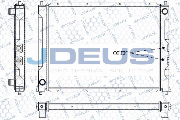 Jdeus RA0020281 - Radiateur, refroidissement du moteur cwaw.fr