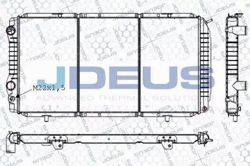 Jdeus RA0070050 - Radiateur, refroidissement du moteur cwaw.fr