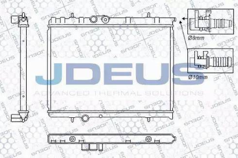 Jdeus RA0070081 - Radiateur, refroidissement du moteur cwaw.fr