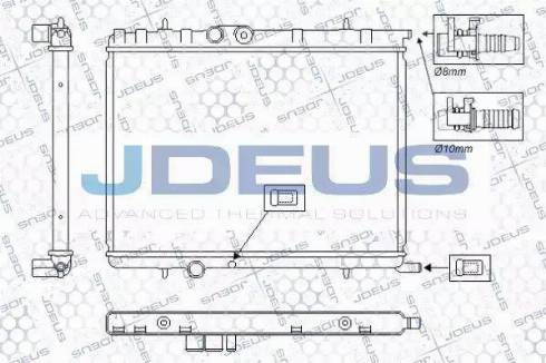 Jdeus RA0070140 - Radiateur, refroidissement du moteur cwaw.fr