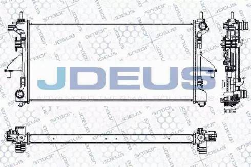 Jdeus RA0070240 - Radiateur, refroidissement du moteur cwaw.fr