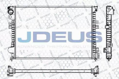 Jdeus RA0070250 - Radiateur, refroidissement du moteur cwaw.fr