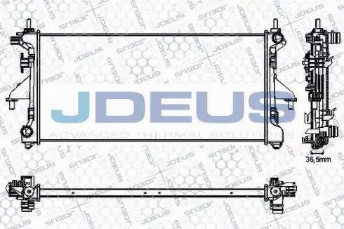 Jdeus RA0070230 - Radiateur, refroidissement du moteur cwaw.fr