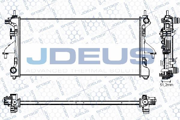 Jdeus RA0070220 - Radiateur, refroidissement du moteur cwaw.fr