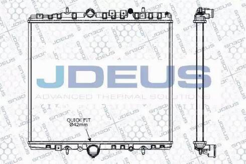 Jdeus RA0070270 - Radiateur, refroidissement du moteur cwaw.fr