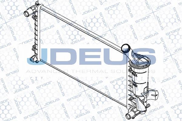 Jdeus RA0110970 - Radiateur, refroidissement du moteur cwaw.fr