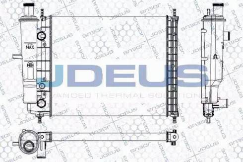 Jdeus RA0110490 - Radiateur, refroidissement du moteur cwaw.fr