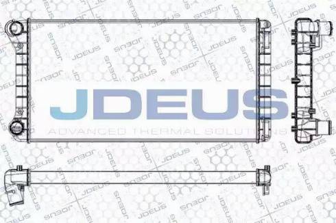 Jdeus RA0110740 - Radiateur, refroidissement du moteur cwaw.fr