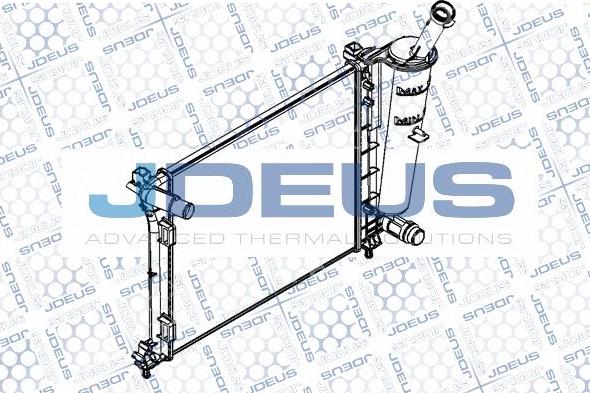 Jdeus RA0111240 - Radiateur, refroidissement du moteur cwaw.fr