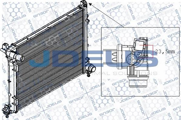 Jdeus RA0111250 - Radiateur, refroidissement du moteur cwaw.fr