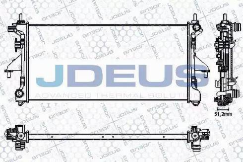 Jdeus RA0111210 - Radiateur, refroidissement du moteur cwaw.fr