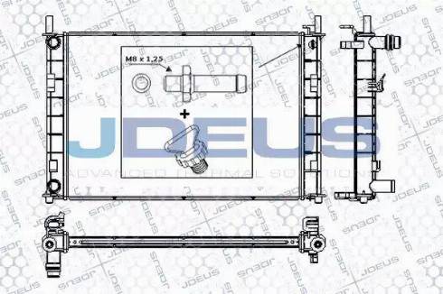 Jdeus RA0121080 - Radiateur, refroidissement du moteur cwaw.fr