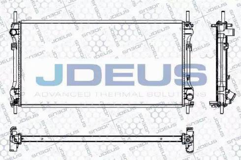 Jdeus RA0121110 - Radiateur, refroidissement du moteur cwaw.fr