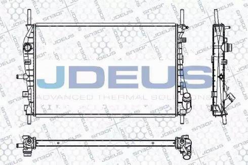 Jdeus RA0121130 - Radiateur, refroidissement du moteur cwaw.fr